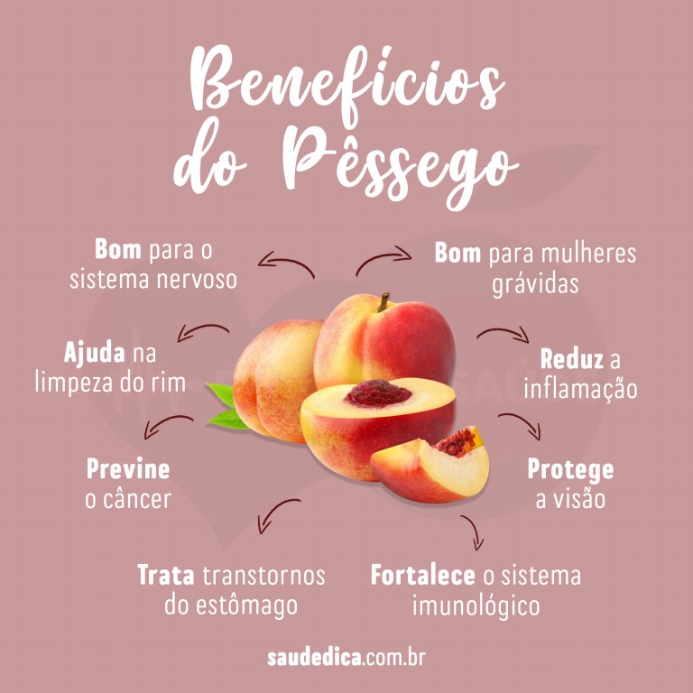 benefícios do pêssego