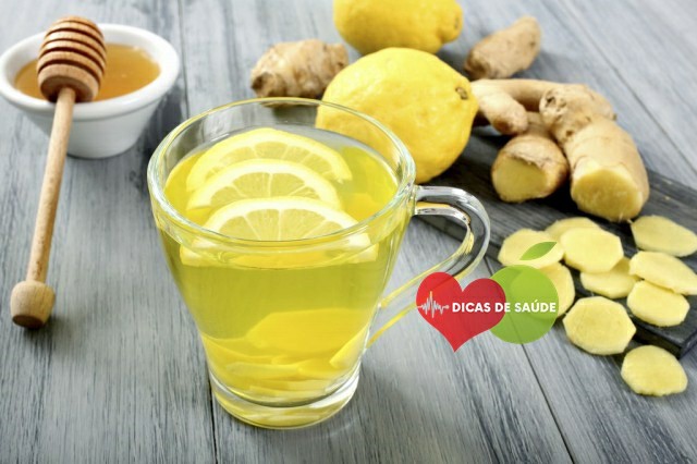 Chá de Gengibre com Limão 