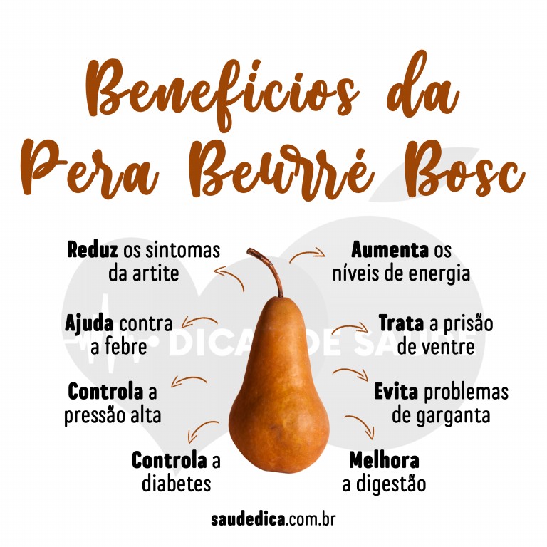 Benefícios da Pera Beurré Bosc para saúde