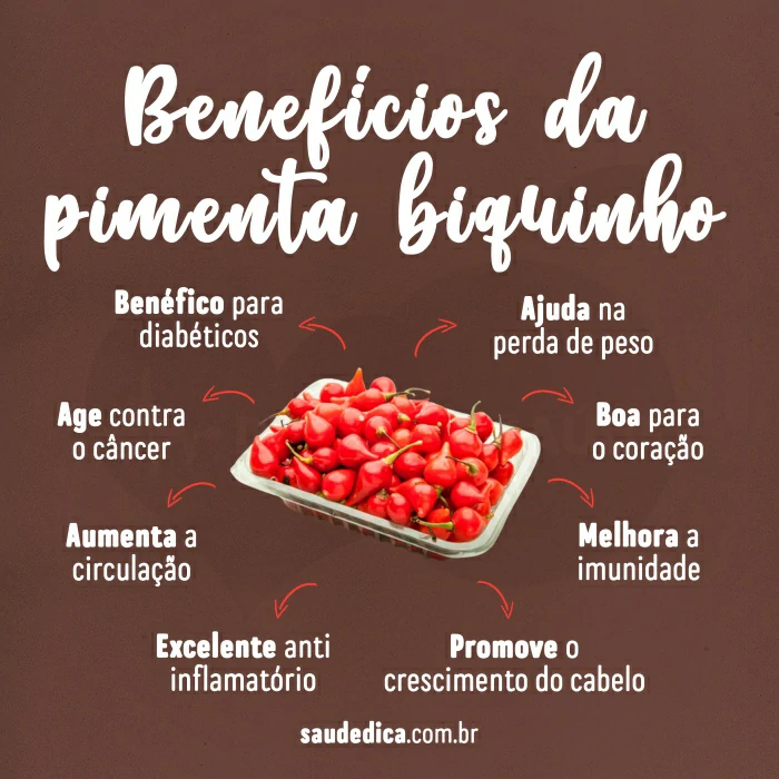 Beneficios da pimenta biquinho