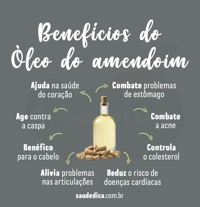 beneficios do óleo do amendoim