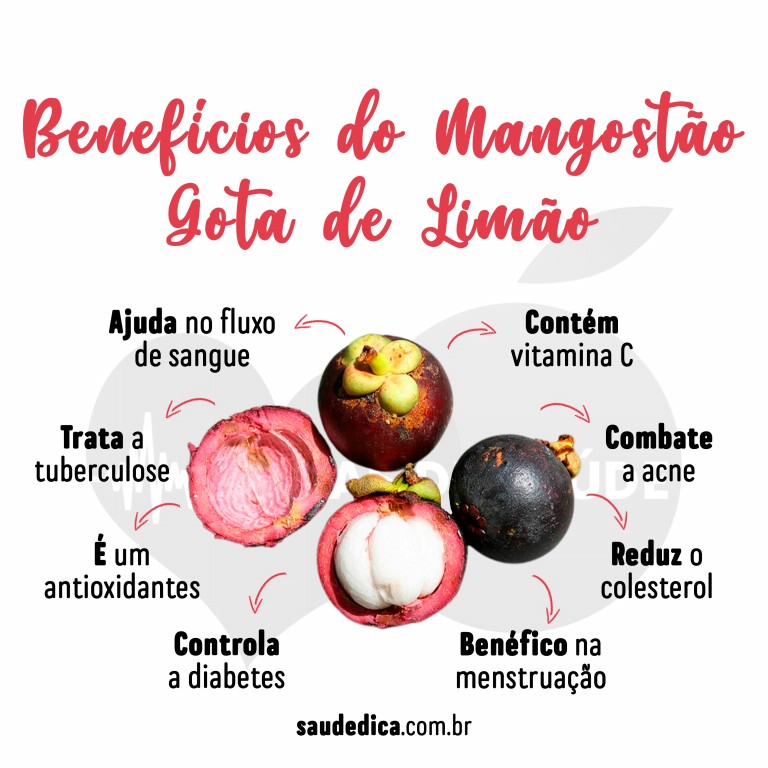 Benefícios do Mangostão Gota de Limão para saúde