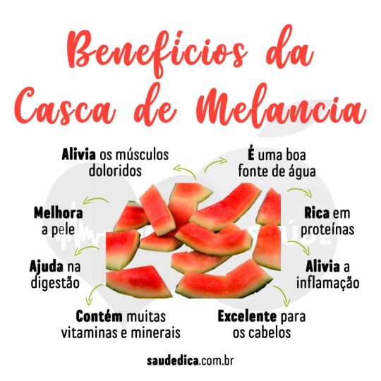 Casca de melancia: 22 benefícios e como usar (com receitas)