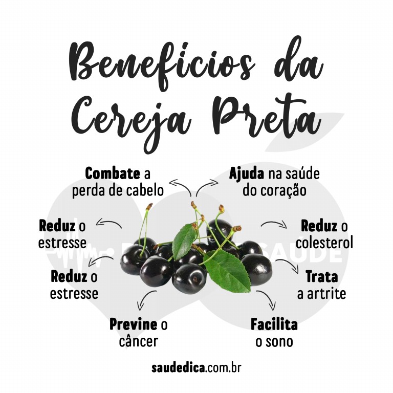  Benefícios da Cereja Preta para saúde