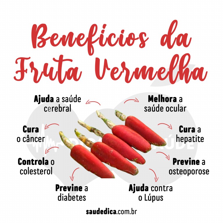 Benefícios da Fruta Vermelha para saúde