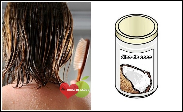 óleo de coco para o cabelo óleo de coco