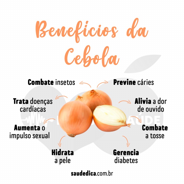 Benefícios da cebola para saúde