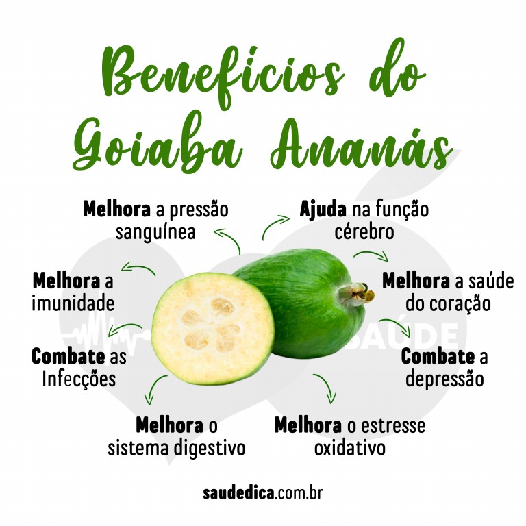 Benefícios da Goiaba Ananás para saúde