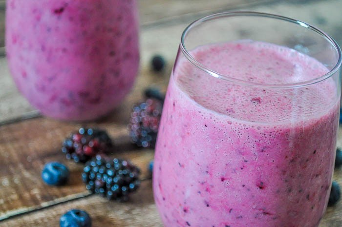 Suco de Amora com Água de Coco