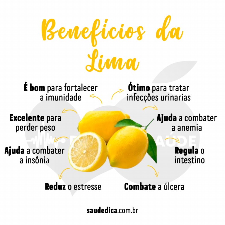 Benefícios da Lima para saúde
