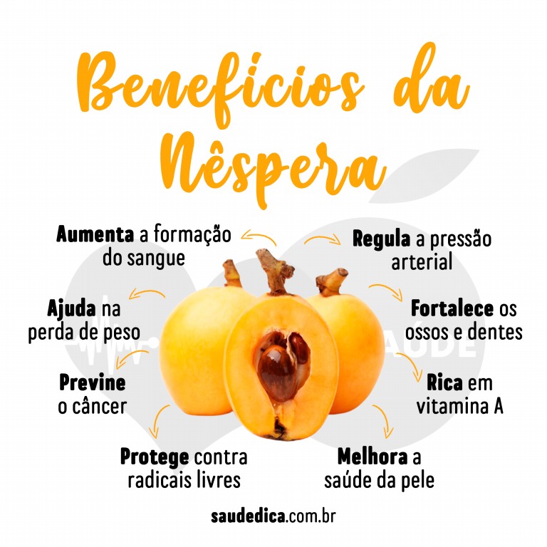 Benefícios da Nêspera para saúde