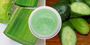 gel de pepino e aloe vera para rejuvenescer o rosto