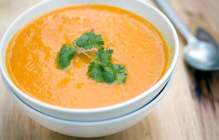 sopa de cenoura e moong dal para emagrecer