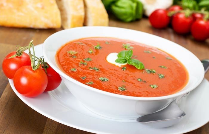 sopa de tomate com legumes para emagrecer