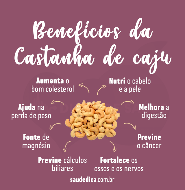 beneficios da castanha de caju