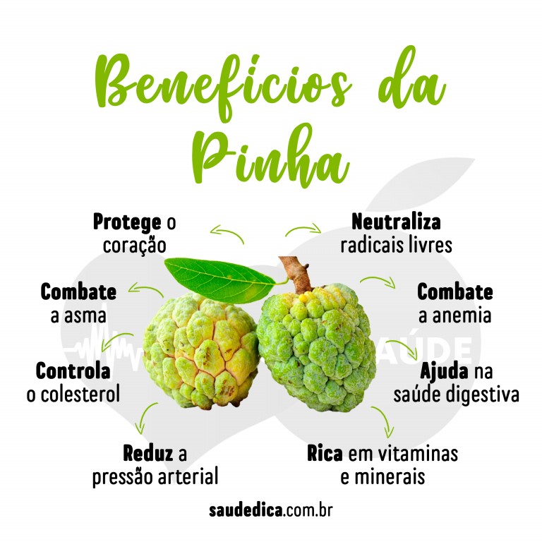 Benefícios da pinha para saúde