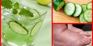 agua de pepino e limao para acaba com retençao de líquidos