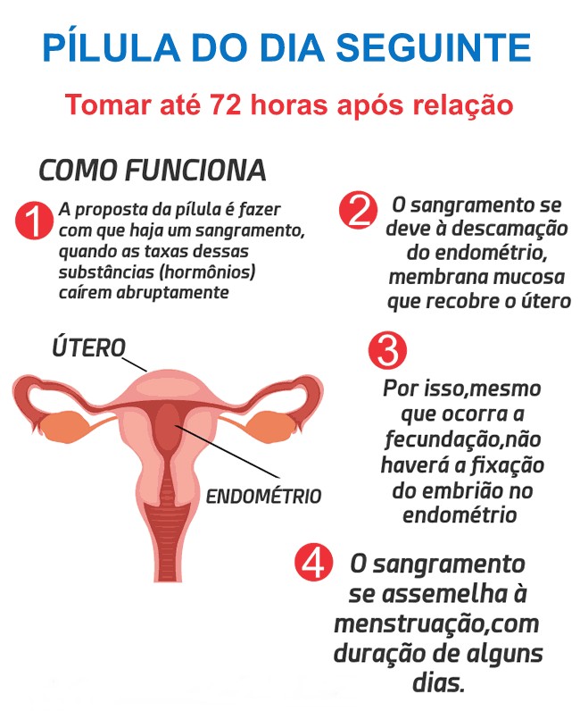 como funciona a pílula do dia seguinte