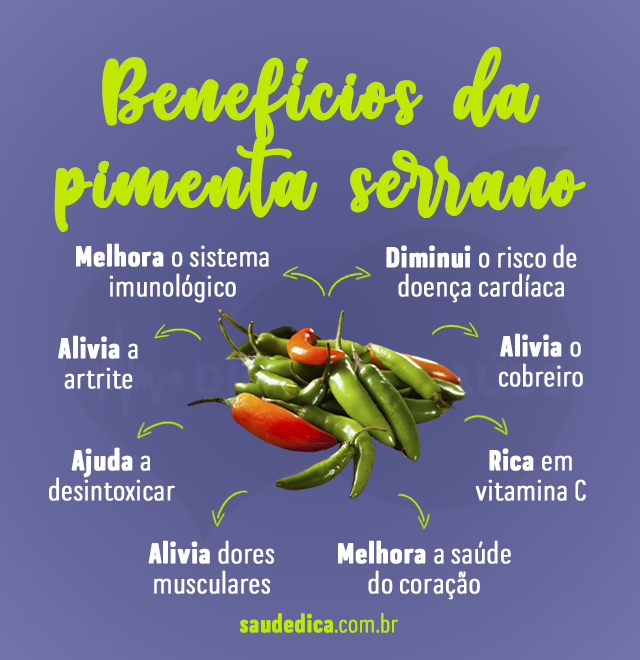 benefícios da pimenta serrano