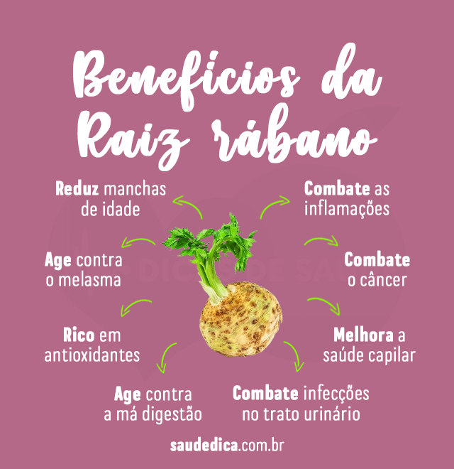 beneficios da raiz rabano