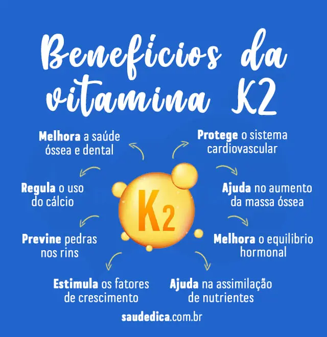 Benefícios da vitamina K2 para saúde