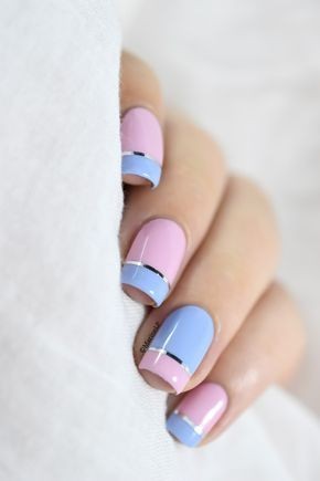 Unhas Francesinhas Decoradas com Fita Unhas Francesinhas Decoradas com Fita