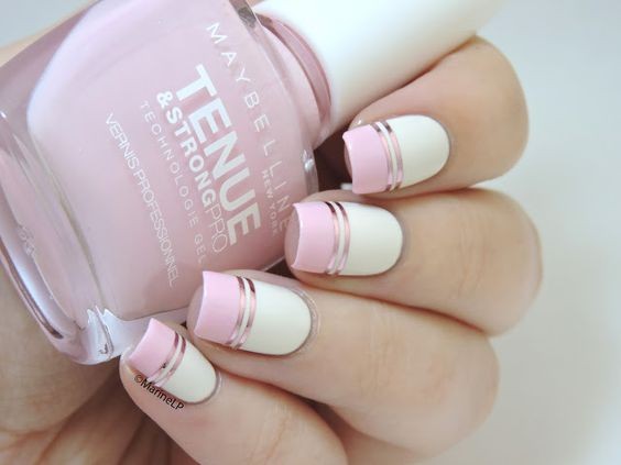 Unhas Francesinhas Decoradas com Fita Unhas Francesinhas Decoradas com Fita