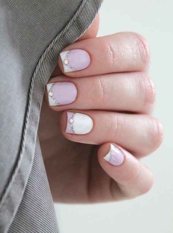 Unhas Francesinhas com Strass Unhas Francesinhas com Strass
