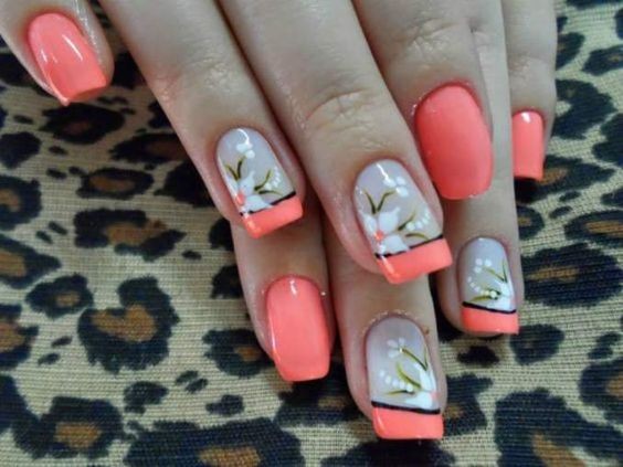 Unhas Francesinhas com Desenhos Unhas Francesinhas com Desenhos