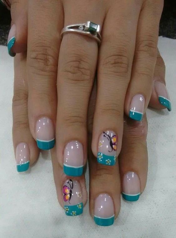 Unhas Francesinhas com Desenhos Unhas Francesinhas com Desenhos