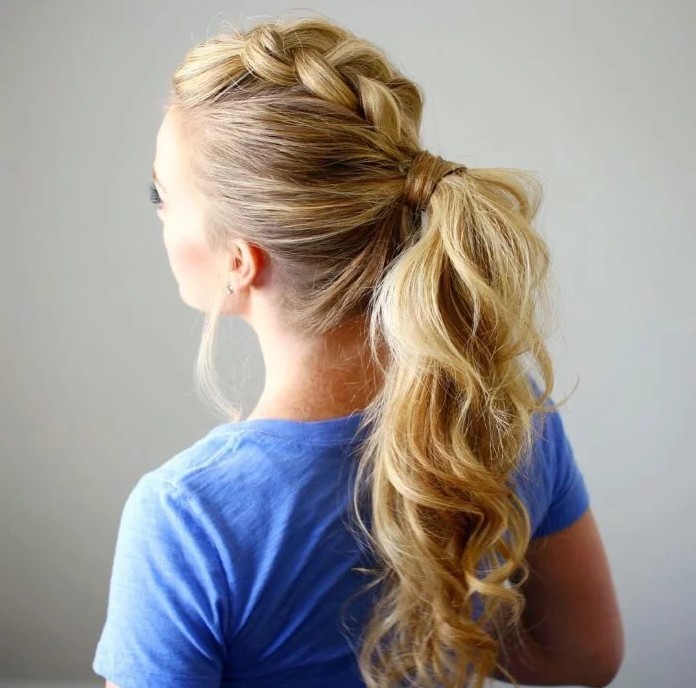 Penteado casual: