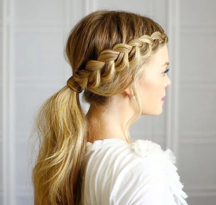 Penteado casual simples: