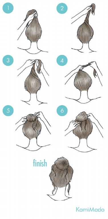 ideias de penteados faceis para fazer em casa