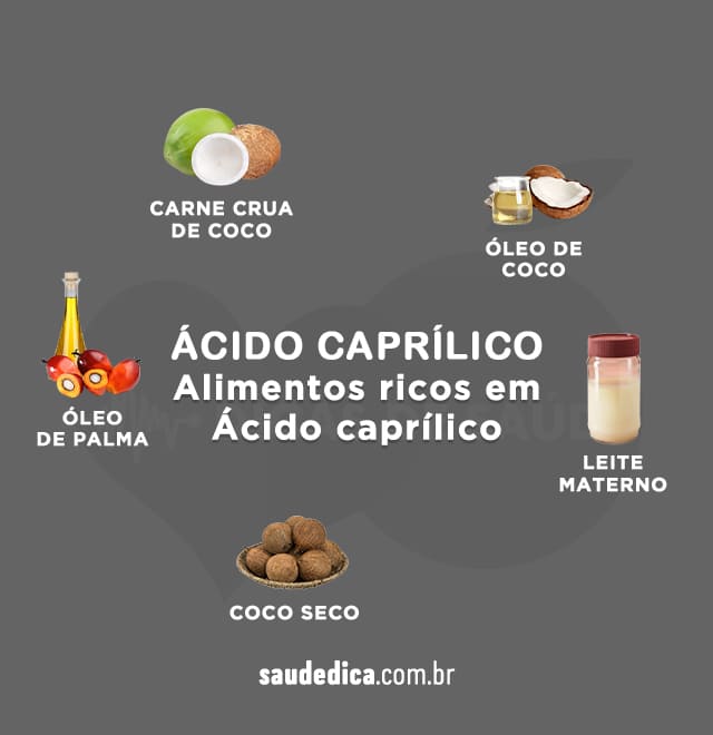 alimentos ricos em ácido caprílico