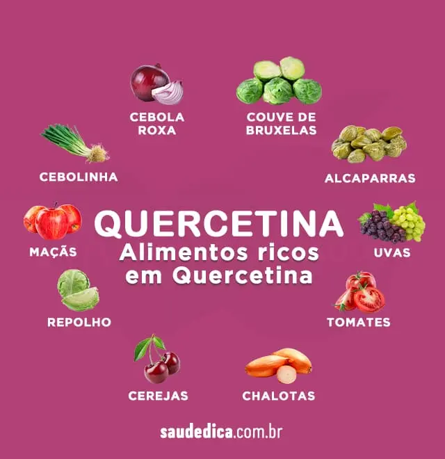 alimentos ricos em quercetina