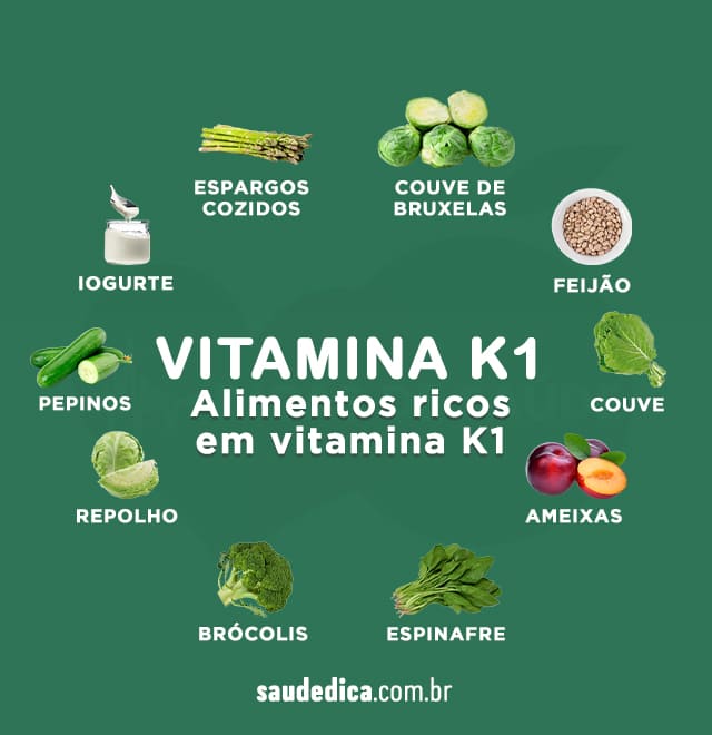 alimentos ricos em vitamina k1