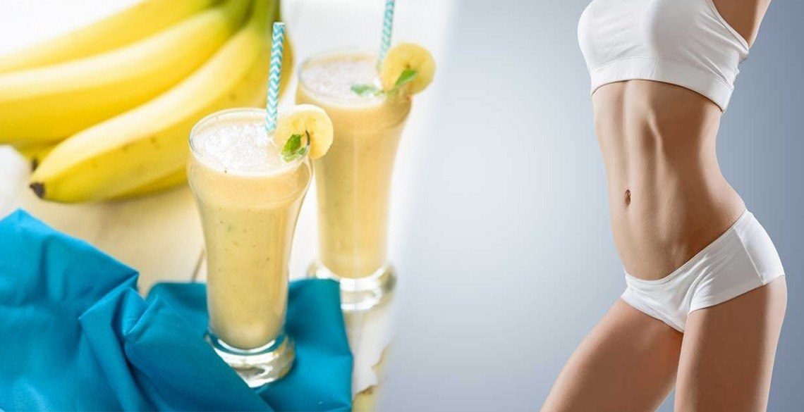 smoothie de banana para queimar gordura da barriga