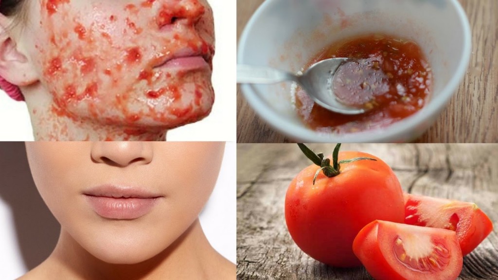 mascara de tomate para pele