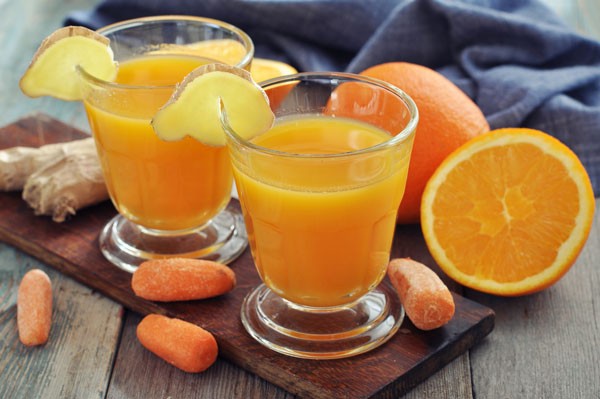 suco de laranja e cenoura para aumentar a imunidade