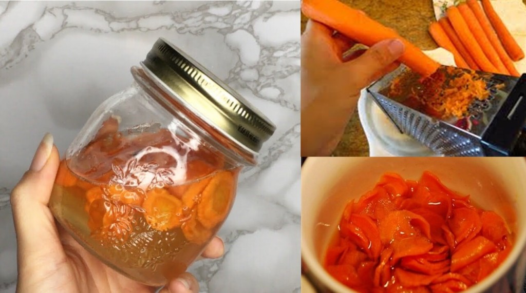 Xarope para tosse de cenoura