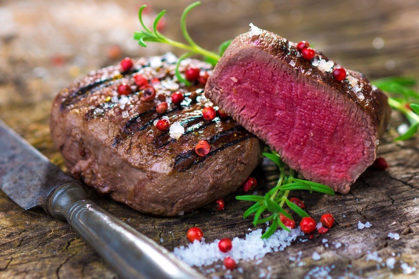 bife e rico em proteinas e baixo teor de gordura