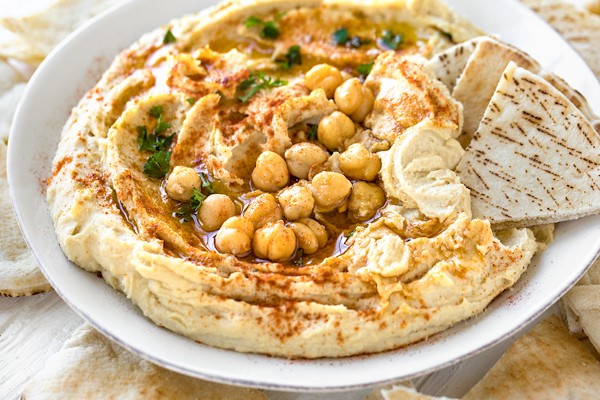 hummus para suprir apetite