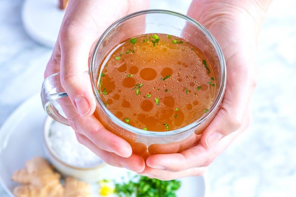 remedios caseiros de caldo de osso para aliviar dor de estomago