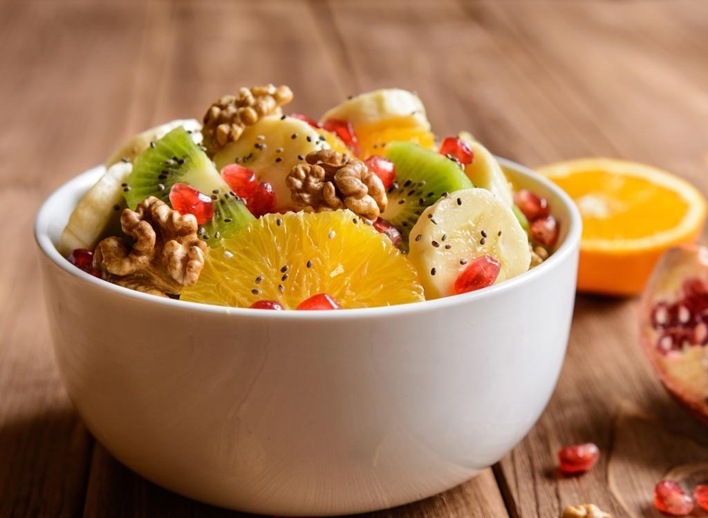 salada de frutas e chia para perder peso