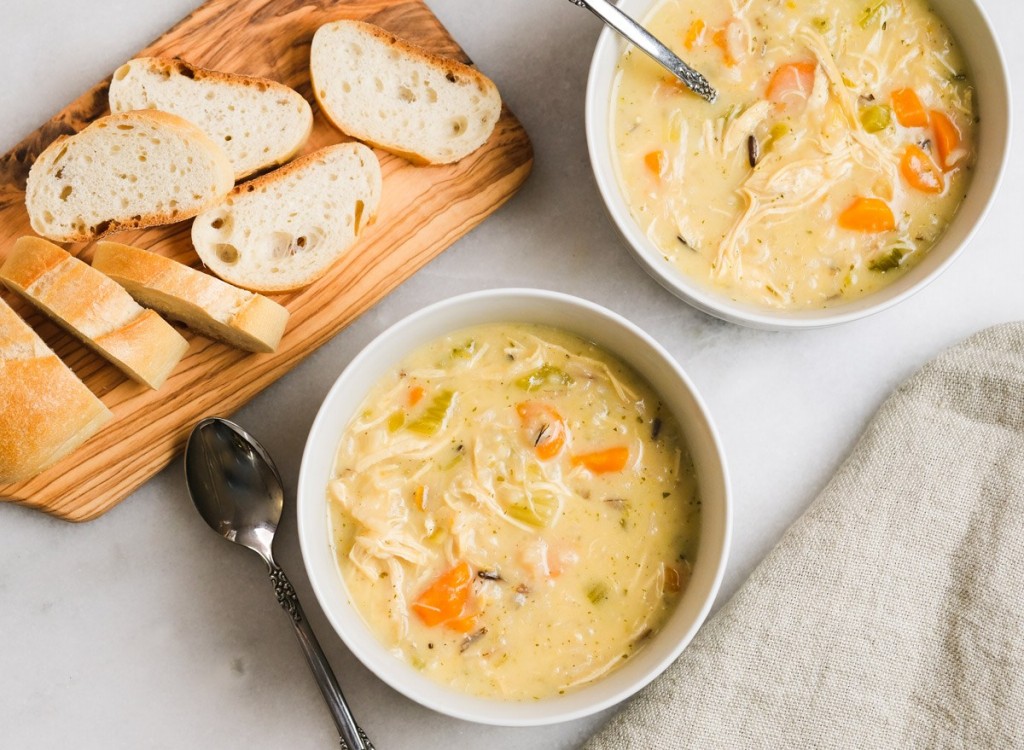 sopa de galinha para acabar com a febre