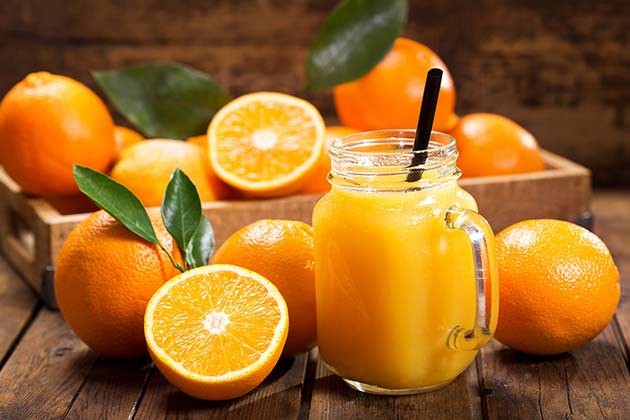 suco de laranja para tratar a afta