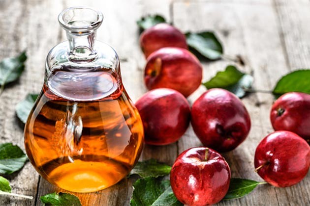 vinagre de maçã para ajudar tratar dor de estomago