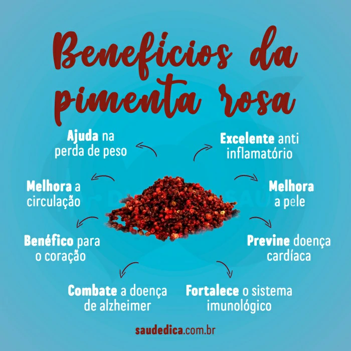 Beneficios da pimenta rosa
