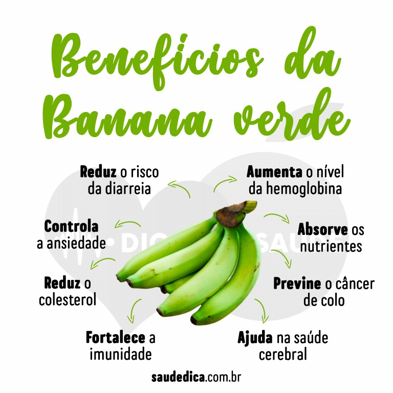 Banana verde é boa para depressão, ansiedade e diabetes: veja os 21 benefícios da fruta