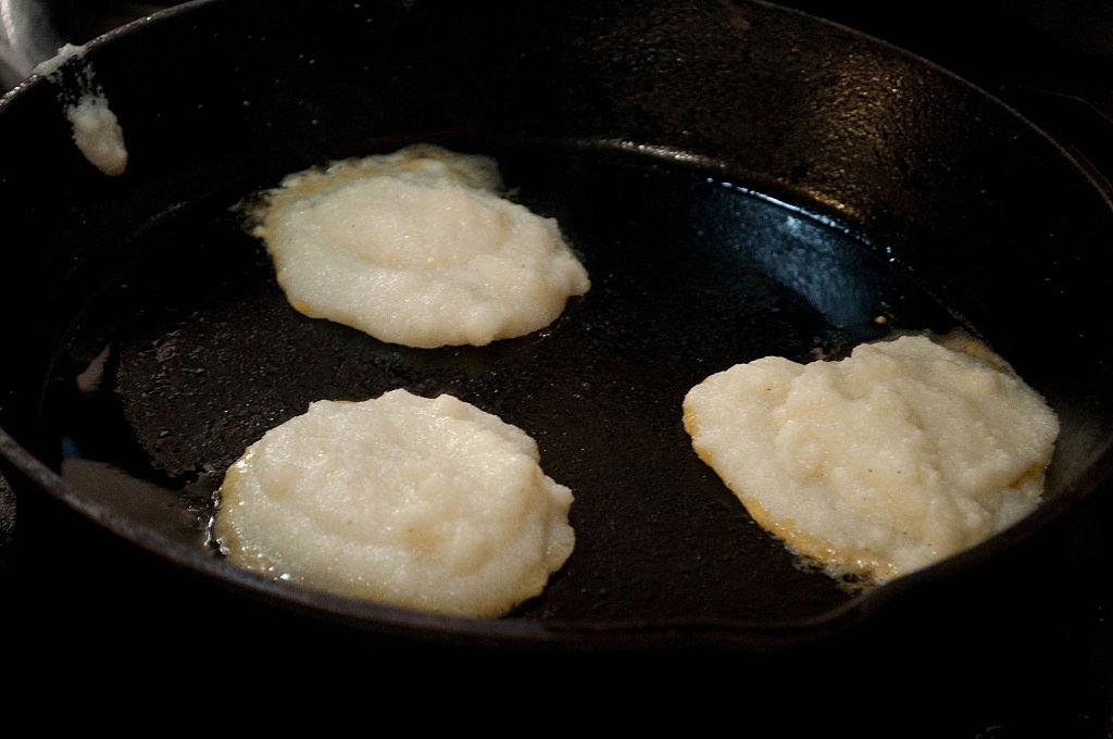 pao de milho de farinha escaldante